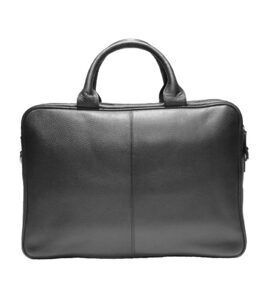 Aktenmappe / Laptop-Tasche aus Vollrindleder schwarz