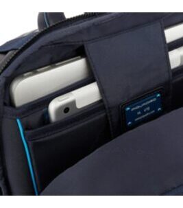 EOL Blue Square - Laptoprucksack mit iPad®-Fach, RFID-Blocker Blau