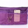 Bag in Bag - Violett mit Netz Grösse L 4