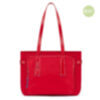 EOL Damenlaptoptasche aus rezykliertem Stoff in rot 1