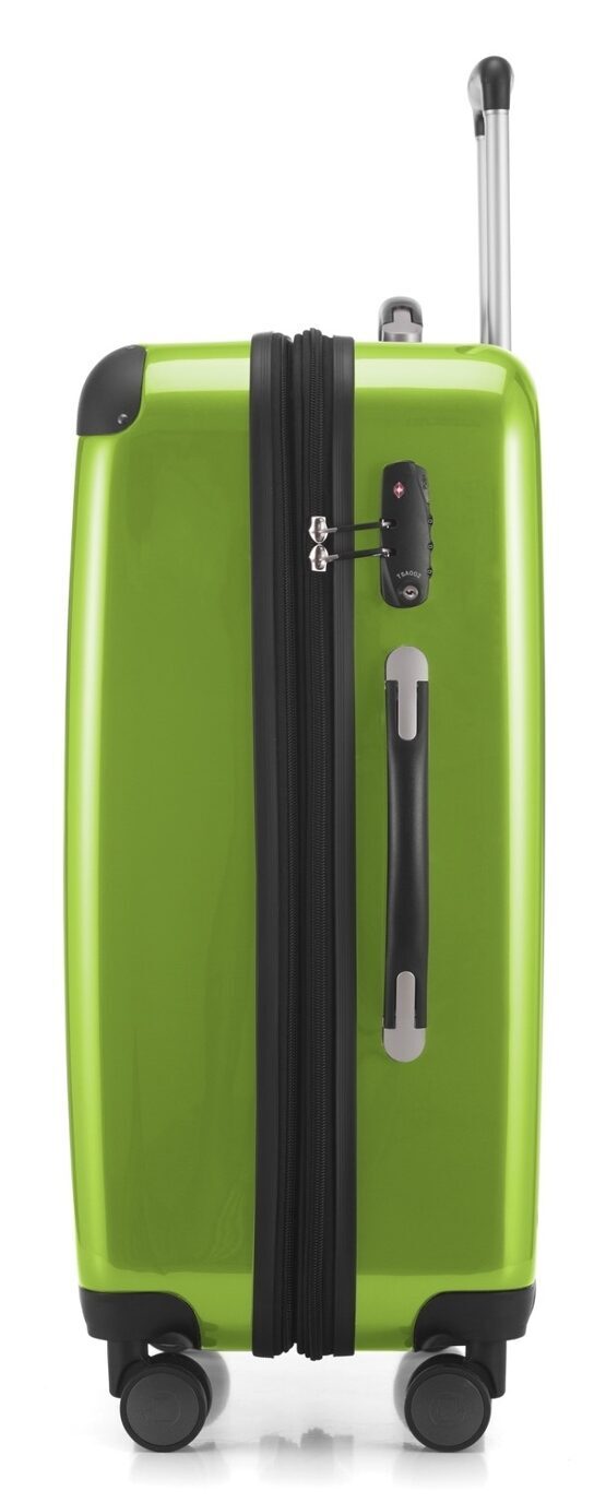Alex - Koffer Hartschale M glänzend mit TSA in Apfelgrün