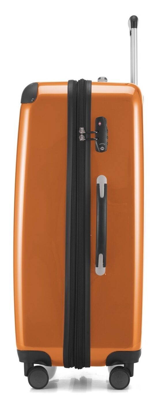 Alex - Koffer Hartschale L glänzend mit TSA in Orange
