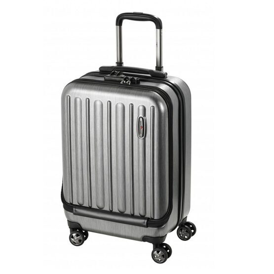 Profile Plus - Business Trolley &quot;Hoch&quot; in Metallic Grey Brushed