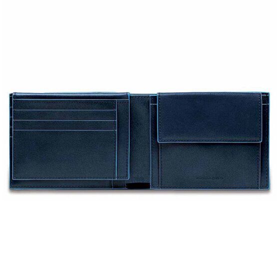 Blue Square - Herrenbrieftasche mit Klapp-Ausweisfenster in Blau
