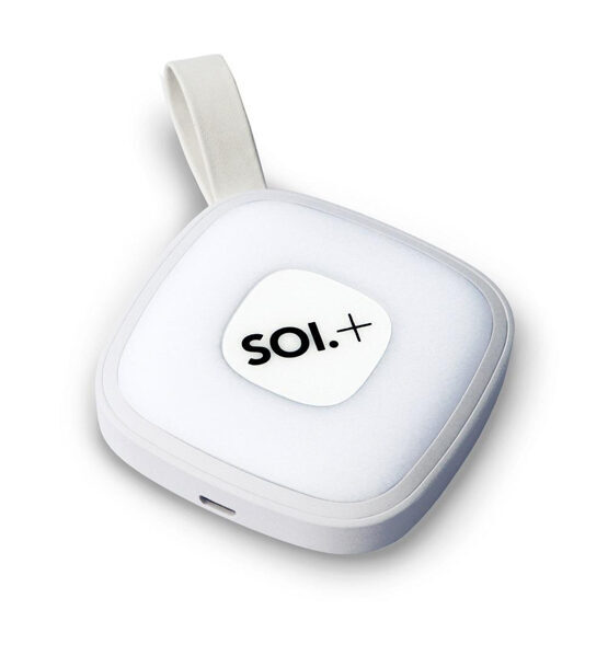 SOI+ Handtaschenlicht mit USB-Powerbank in weiss