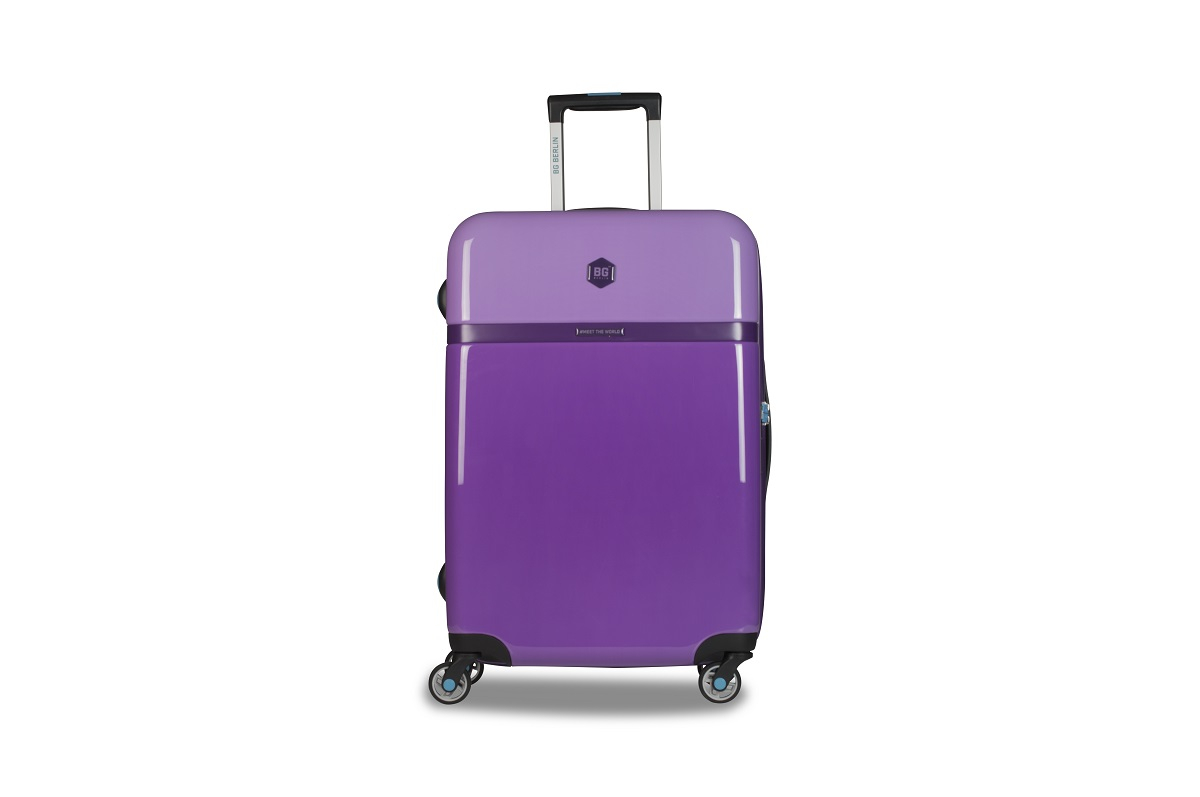 Image of Tricolour Luggage - Purple Bloom M