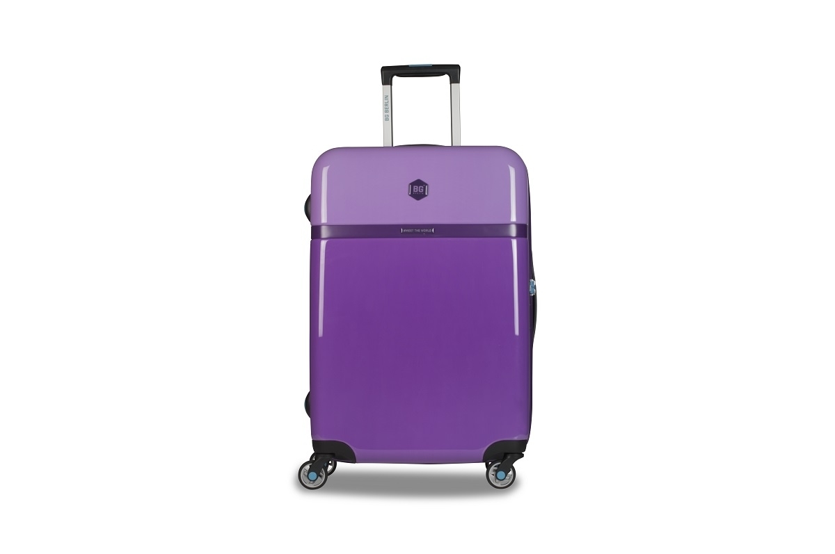 Image of Tricolour Luggage - Purple Bloom S