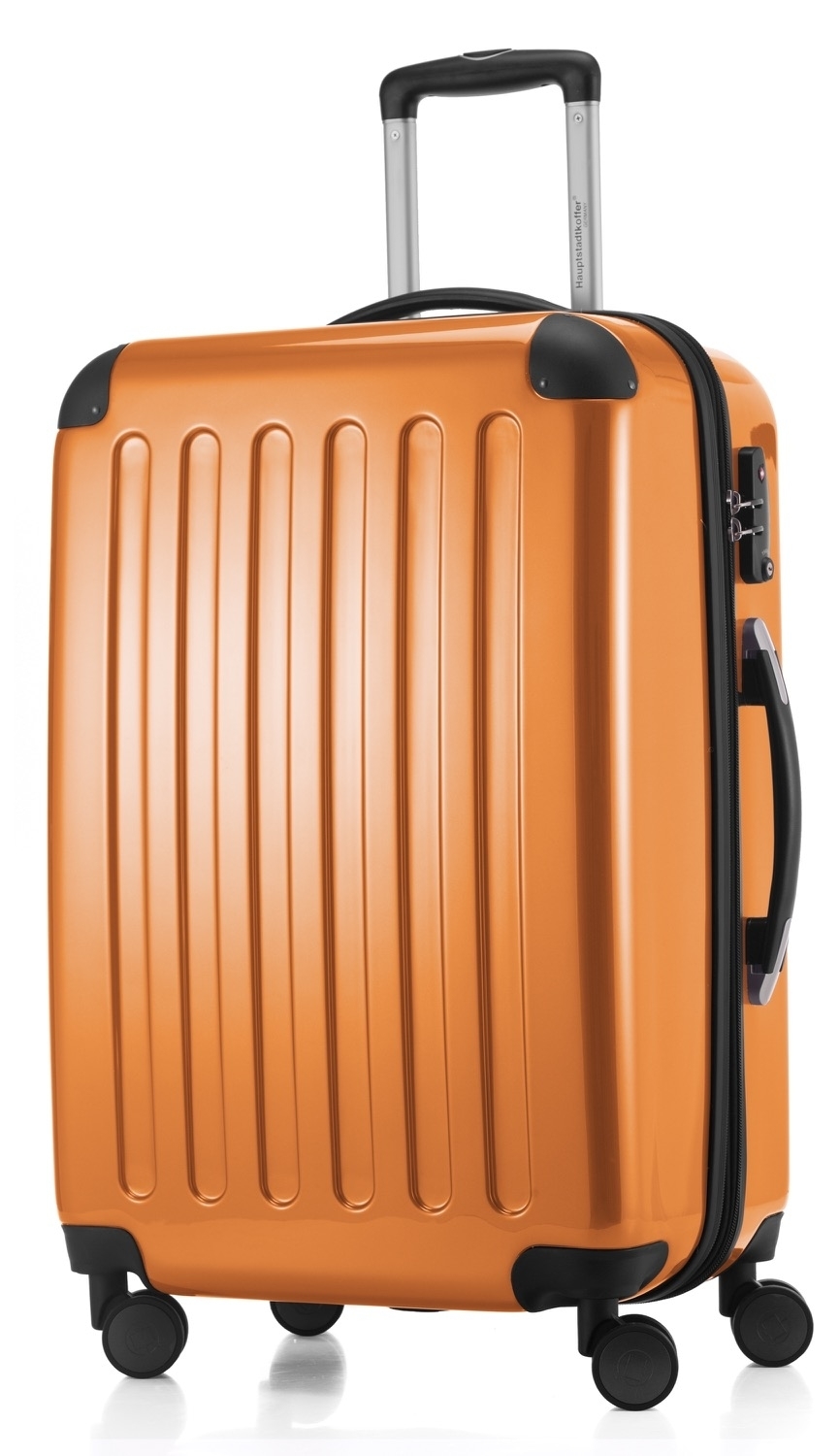 Image of Alex - Koffer Hartschale M glänzend mit TSA in Orange