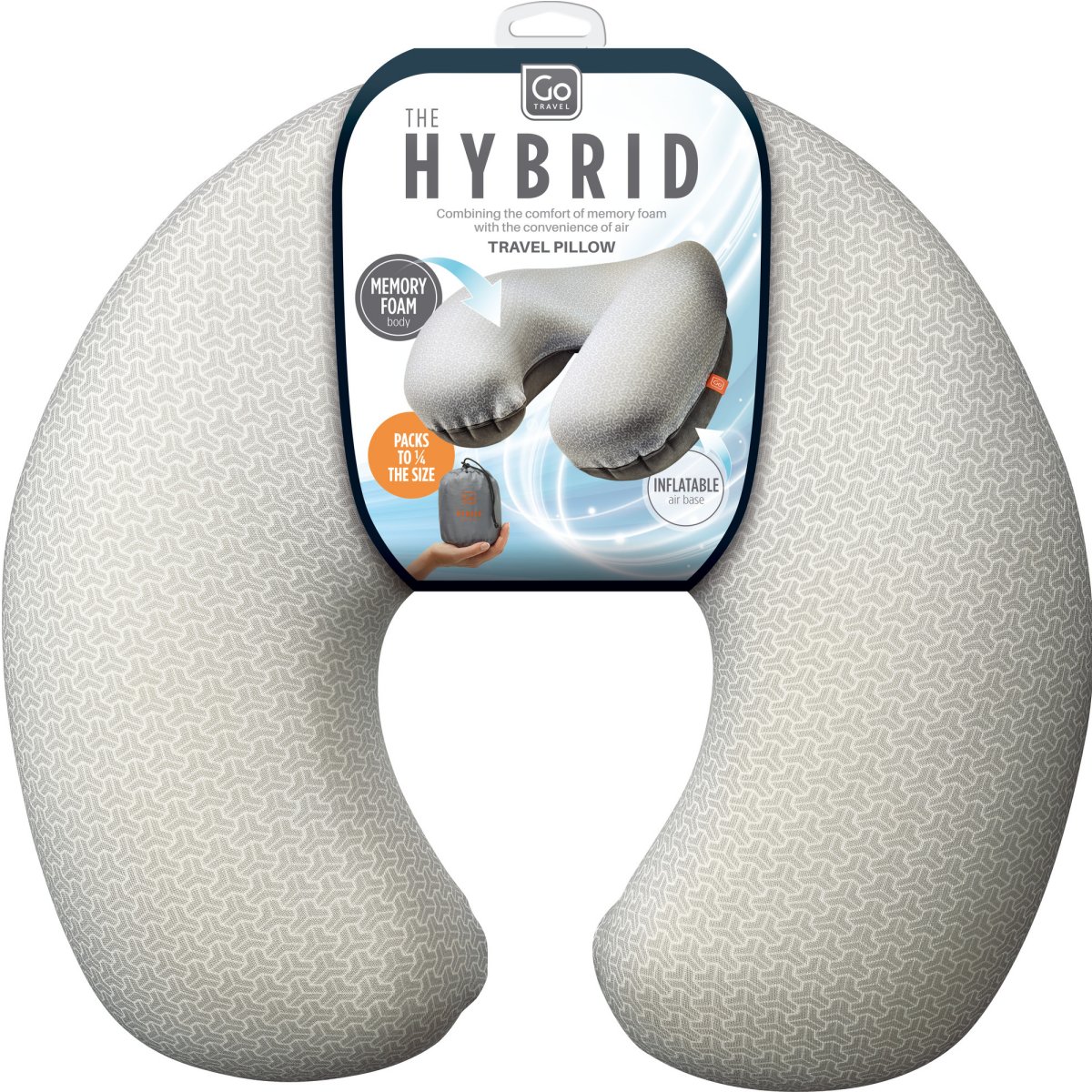 Image of Hybrid Travel Pillow Nackenkissen Grau