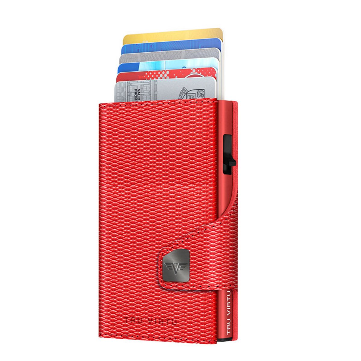 Image of Wallet Click & Slide Portemonnaie Rhombus Coral/Red
