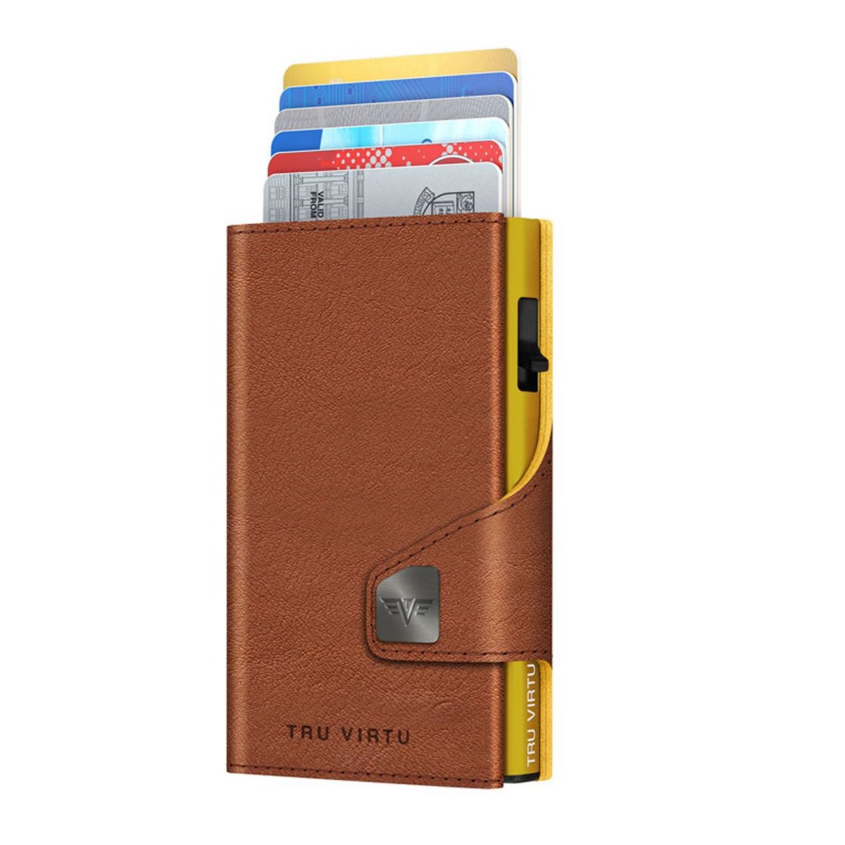 Image of Wallet Click & Slide Portemonnaie Caramba Brown-Yellow/Gold