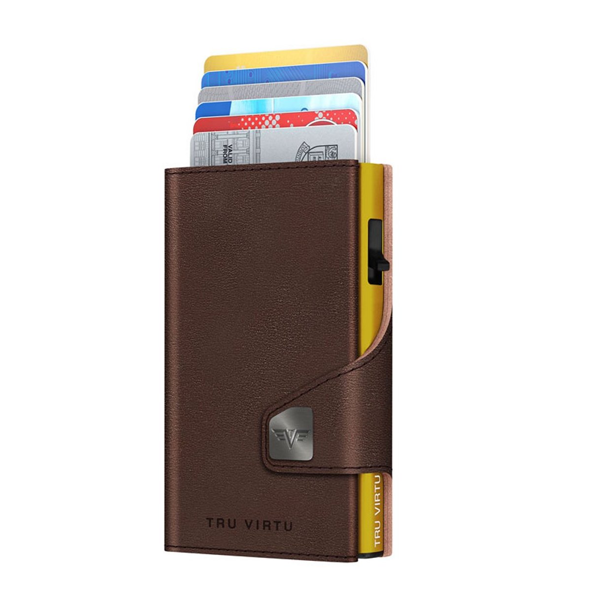 Image of Wallet Click & Slide Portemonnaie Florence Chocolate/Gold