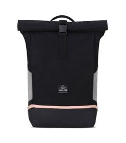Allen - Rolltop Rucksack M, Schwarz-Rosa