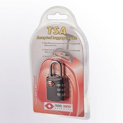 Bags &amp; More - TSA Zahlenschloss aus Metall in Schwarz