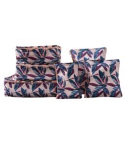 Lucy Travel Packing Cube Set Peach Leaves