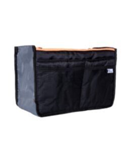 Bag in Bag - Black Neon Orange Zipper Grösse M