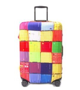 Kofferüberzug Colourful Squares Klein (45-50 cm)