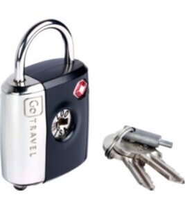 Dual Combi/Key Lock - Kofferschloss mit Schlüssel und Zahlencode Grau