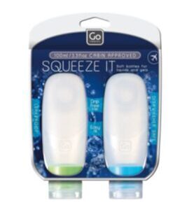 Squeezy Bottles -  Silikon-Flaschen Set mit Saugnapf 100 ml