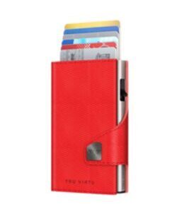 Doubelwallet Click & Slide Rhombus Coral/Silver