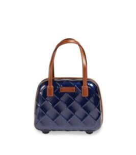 Leather & More - Hartschalen-Koffer Beautycase Blau