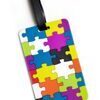 Kofferanhänger - Namensschild im Puzzle Design 1