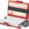 Cript Mini Wallet - 3.55 STEEL fire red 2