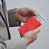Wallet Click &amp; Slide Portemonnaie Rhombus Coral/Red 6