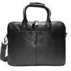 Laptop-Tasche aus weichem Nappa Rindleder 40 cm Schwarz 4