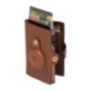 Furbo RFID-Kartenhalter aus Leder mit Banknotenfach und AirTag-Etui in Dunkelbraun 2