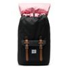 Little America - Rucksack 25L in Black/Tan Synthetic Leather 2