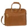 Laptop-Tasche aus weichem Nappa Rindleder 40 cm Cognac 1