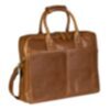 Laptop-Tasche aus weichem Nappa Rindleder 40 cm Cognac 5