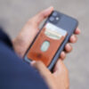 Roma - Kartenhalter für Smartphone (Stick on) in Tan 5