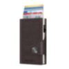 Wallet Click &amp; Slide Coin Pocket Nappa Brown/Silver 1