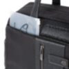 Brief 2 - Reisetasche aus recyceltem Stoff mit Schuhfach in Schwarz 2