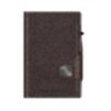 Wallet Click &amp; Slide Coin Pocket Nappa Brown/Silver 2