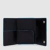 Blue Square - Compact Wallet für Scheine und Kreditkarten in Schwarz 2