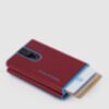 Blue Square - Compact Wallet für Scheine und Kreditkarten in Rot 2
