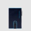 Blue Square - Compact Wallet mit Schiebesystem und Münzfach in Blau 1