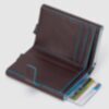 Blue Square - Doppelter Kreditkartenhalter in Mahagoni 2