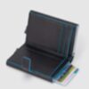 Blue Square - Doppelter Kreditkartenhalter in Schwarz 2