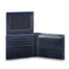 Blue Square - Herrenbrieftasche mit Klapp-Ausweisfenster und Münzfach in Blau 3