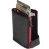 Furbo Kreditkartenetui Carbon Schwarz/Rot mit Papier und Münzgeldfach 4
