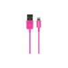 MFI High Tech Anschkusskabel 1m USB auf lightning pink 1