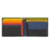 Tazio - Mehrfarbige Brieftasche mit Klappe Schwarz 3