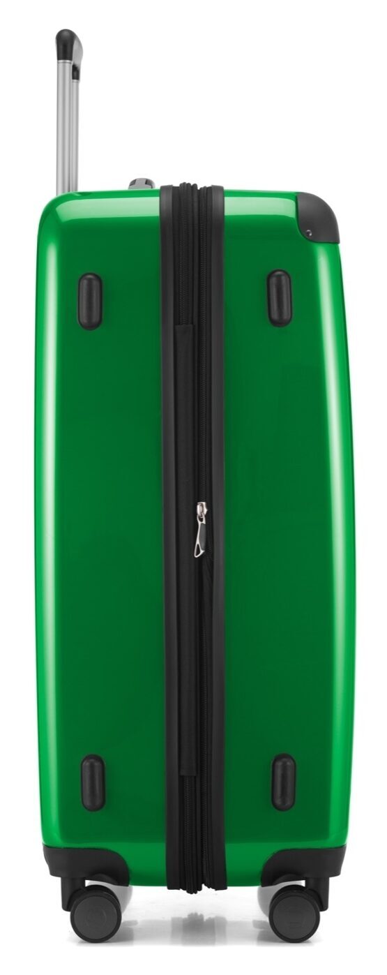 Alex - Koffer Hartschale L glänzend mit TSA in Grün