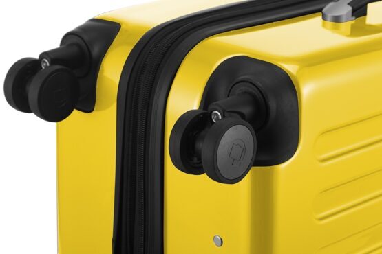 Alex - Handgepäck Hartschale glänzend mit TSA in Gelb