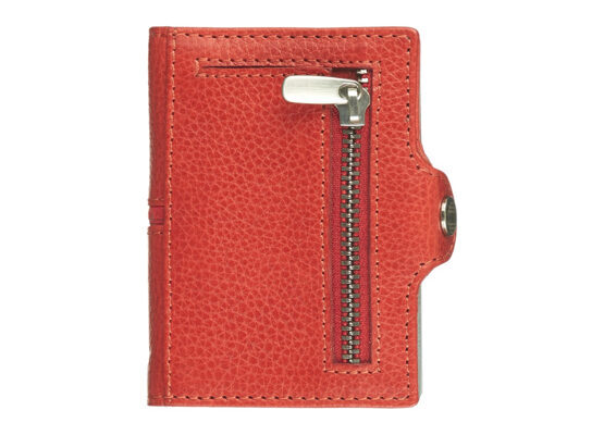 Cript Mini Wallet - 3.55 STEEL fire red