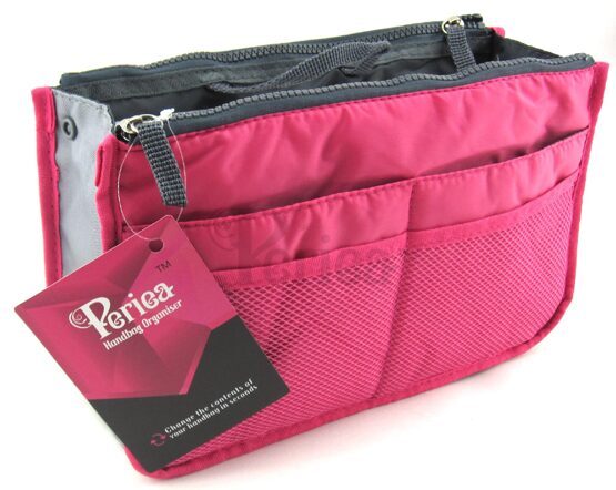 Bag in Bag - Bright Pink mit Netz Grösse M